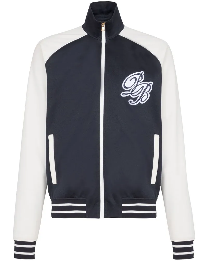 Balmain Collegejacke mit Logo-Applikation - Blau Blau