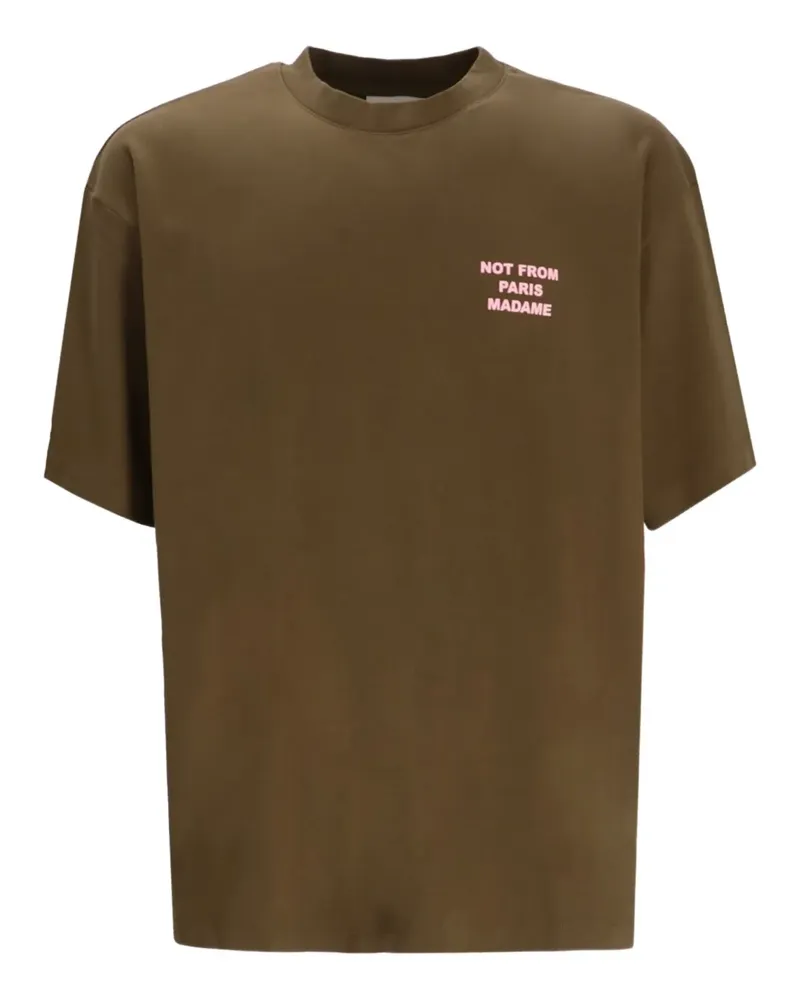 Drôle de Monsieur T-Shirt mit Print - Grün Grün