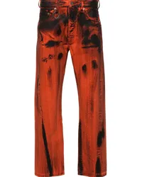 Études Studio District Dyed Jeans mit weitem Bein Orange