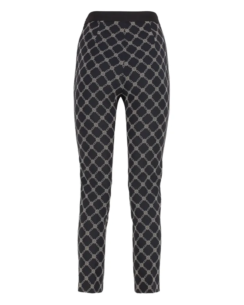 Elisabetta Franchi Hose mit geometrischem Print - Schwarz Schwarz