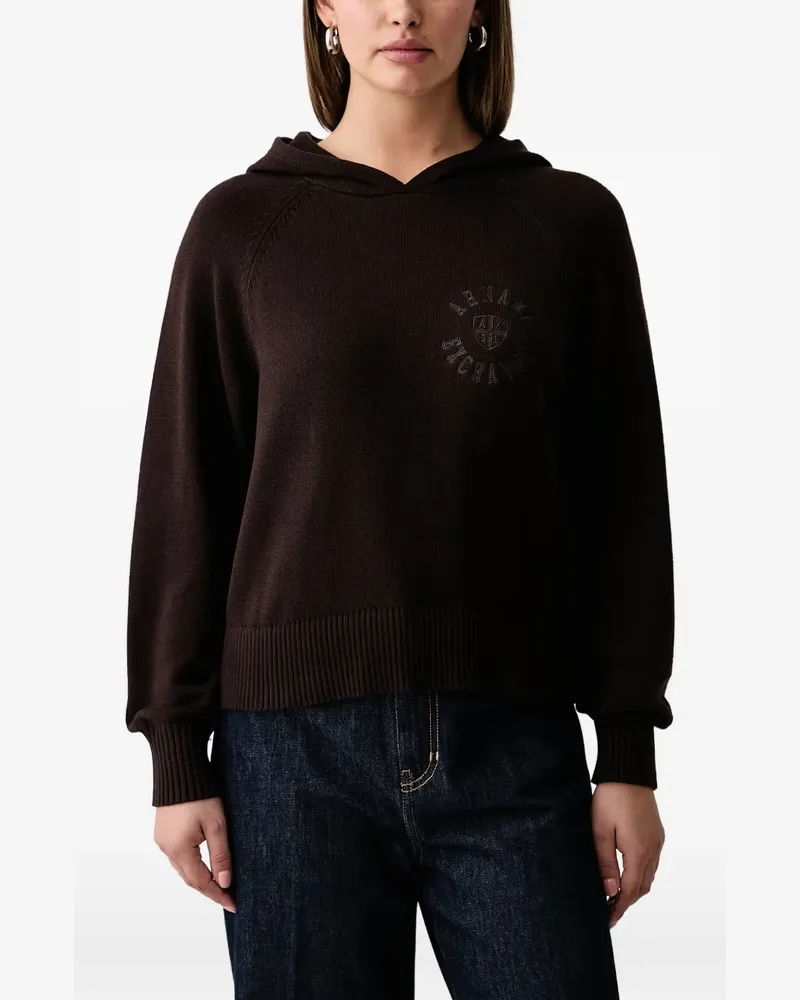 Armani Exchange Pullover mit Logo-Stickerei - Braun Braun