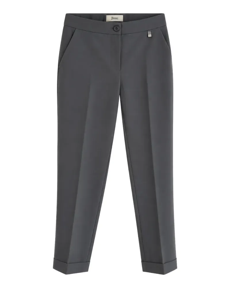 Herno Plissierte Hose mit Umschlag - Grau Grau