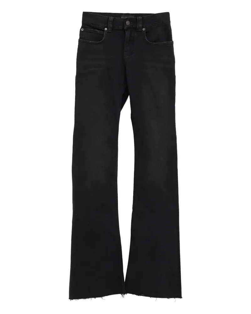 Balenciaga Ausgefranste Jeans - Schwarz Schwarz
