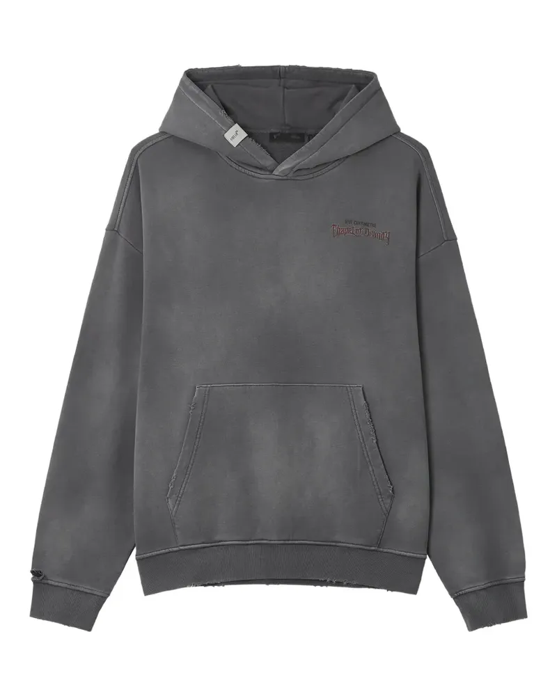 FIVE CM Hoodie im Distressed-Look - Grau Grau