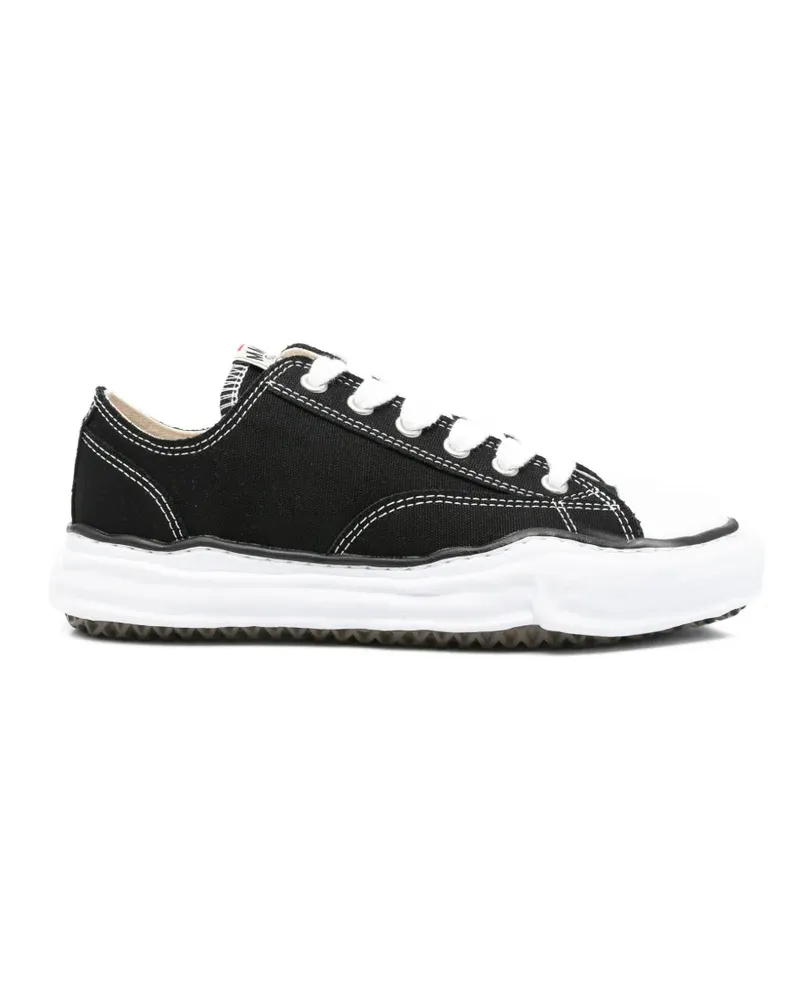 MIHARAYASUHIRO contrast-stitch chunky-sole sneakers - Schwarz Schwarz