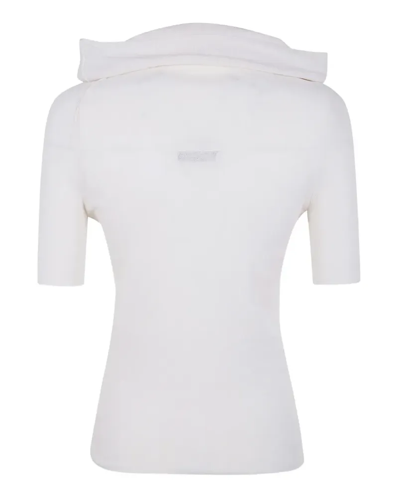 Gentry Portofino cowl-neck sweater - Weiß Weiß