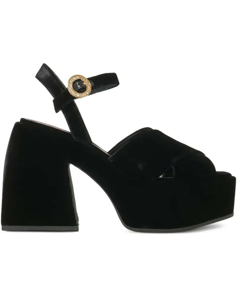 NODALETO Bulla Joni Plateau-Sandalen - Schwarz Schwarz