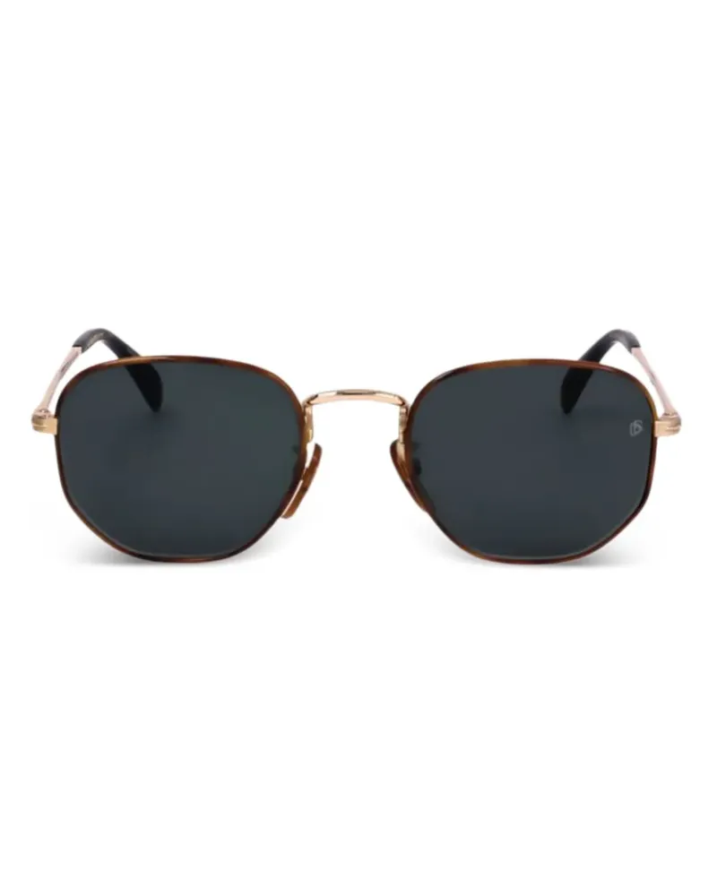 EYEWEAR by DAVID BECKHAM Sonnenbrille mit sechseckigem Gestell - Gold Gold