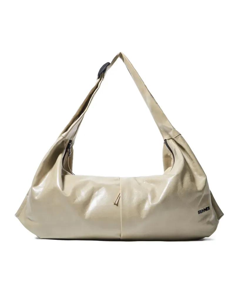 SUNNEI multitasking leather shoulder bag - Nude Nude