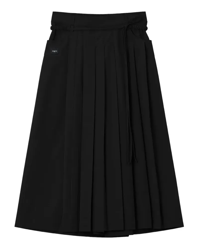 Musium Div. Plissierte Hose - Schwarz Schwarz