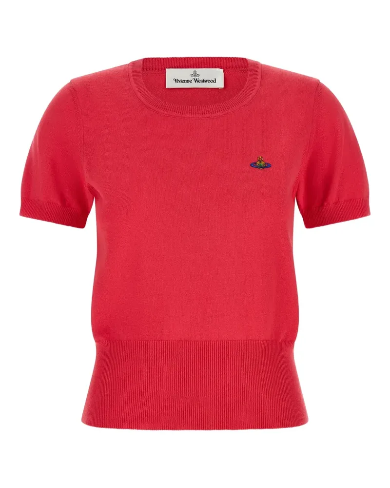 Vivienne Westwood T-Shirt mit Bea Orb-Stickerei - Rot Rot