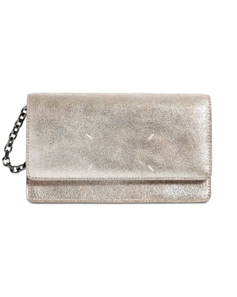 Maison Margiela Portemonnaie mit Ziernähten - Silber Silber