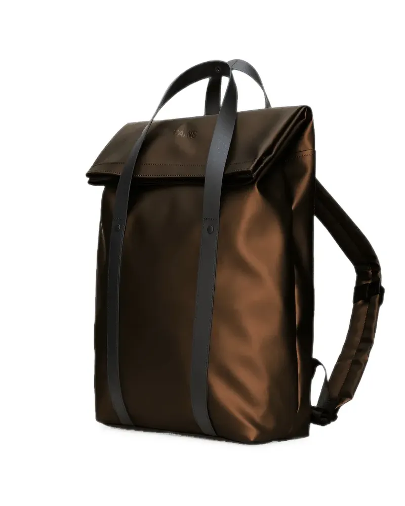 RAINS fold-over buckle-fastening backpack - Braun Braun