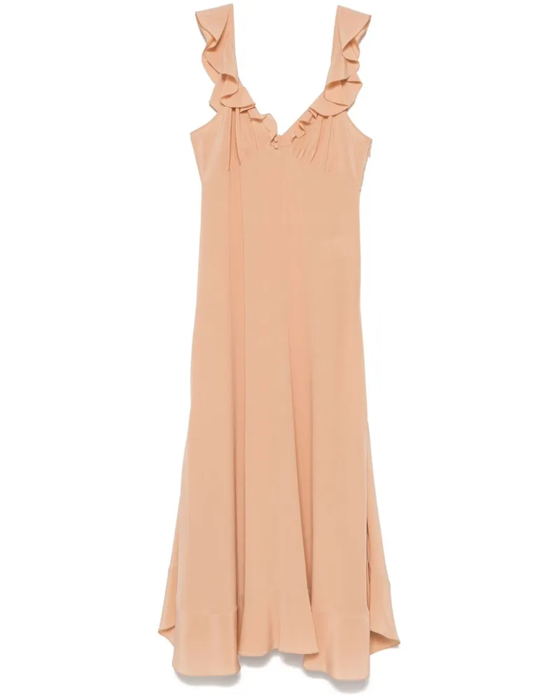 Chloé Maxikleid aus Crêpe de Chine - Nude Nude