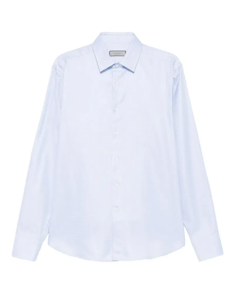 Canali Langärmeliges Hemd - Blau Blau