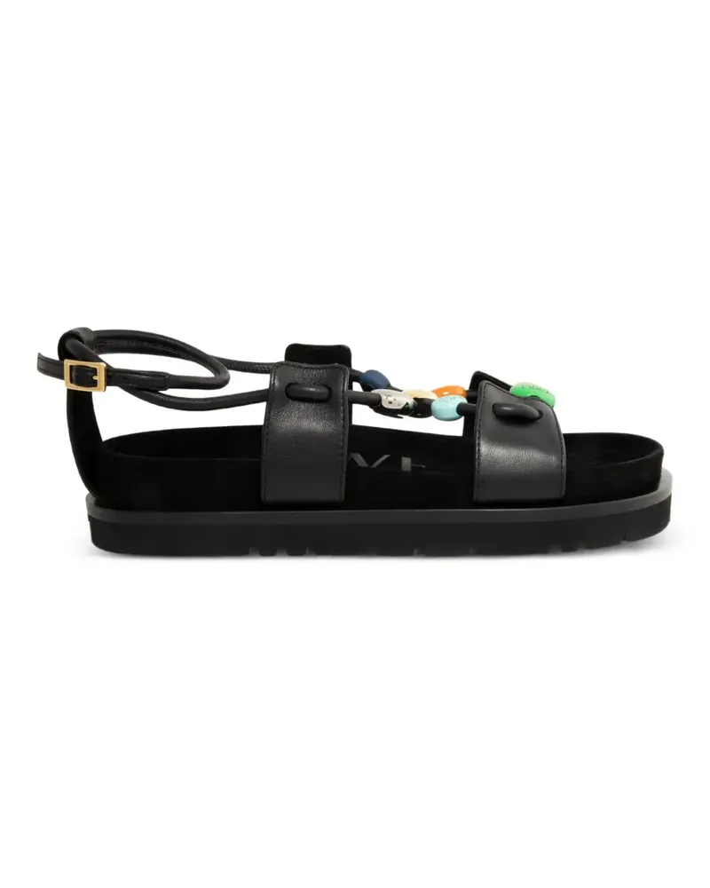 Loewe Sandalen mit Perlen - Schwarz Schwarz