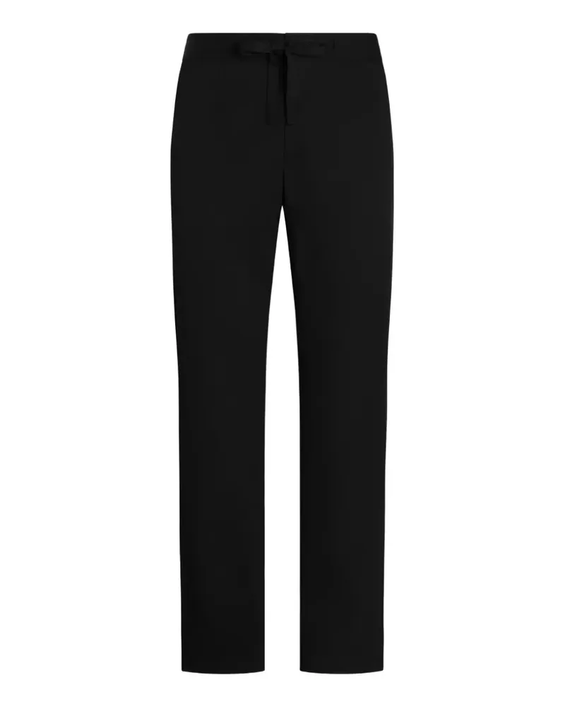 Dolce & Gabbana Jogginghose aus Tech-Wolle - Schwarz Schwarz