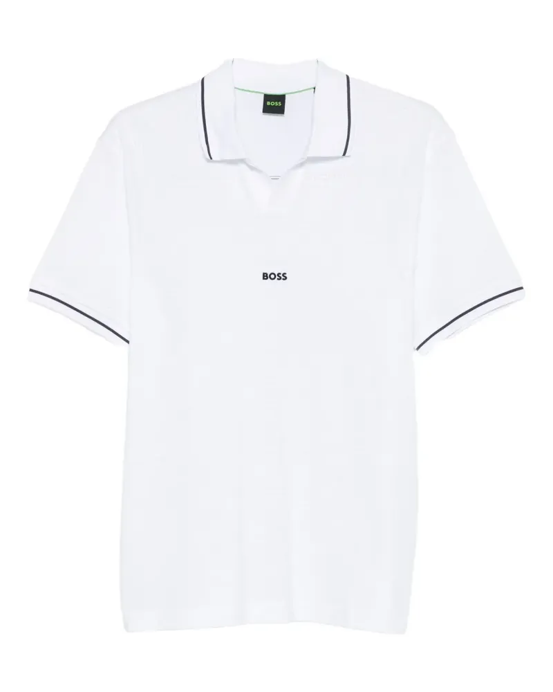 HUGO BOSS jacquard polo shirt - Weiß Weiß