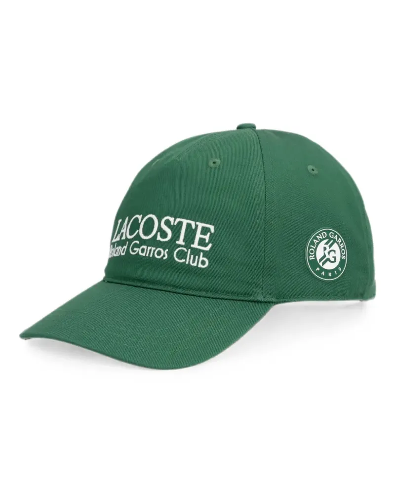 Lacoste Roland Garros logo-embroidered baseball cap - Grün Grün