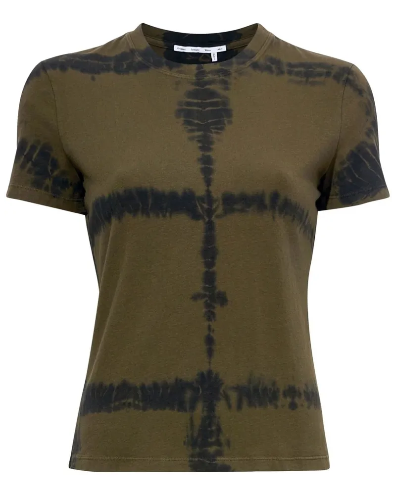 Proenza Schouler T-Shirt mit Batik-Print - Grün Grün