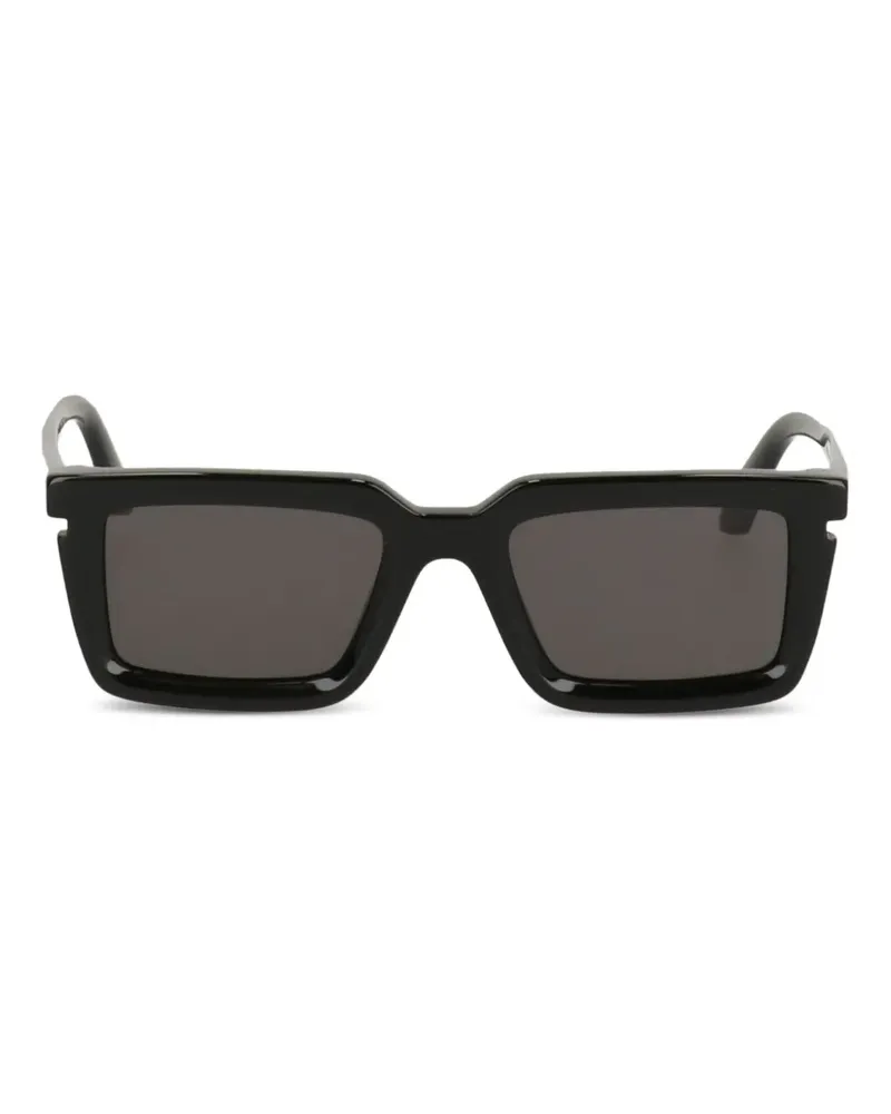 OFF-WHITE Sonnenbrille mit eckigem Gestell - Schwarz Schwarz