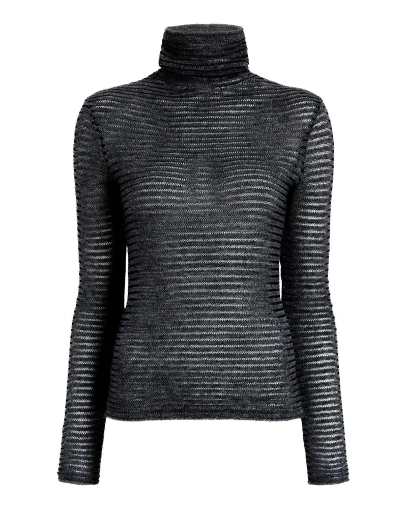 Proenza Schouler Gerippter Rollkragenpullover - Grau Grau