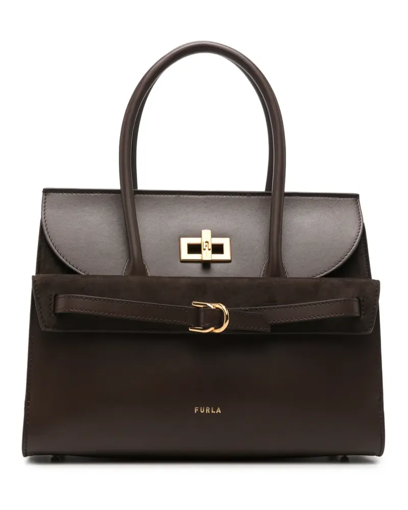 Furla Tote Bag mit Schnalle - Braun Braun