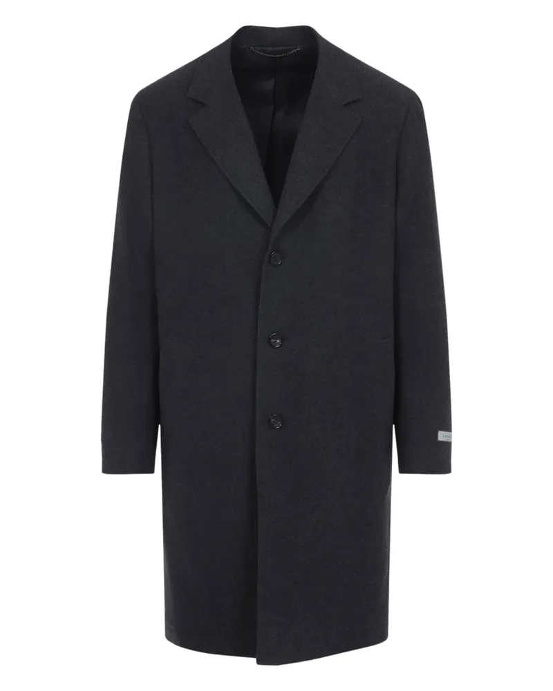 Canali Geknöpfter Mantel - Grau Grau