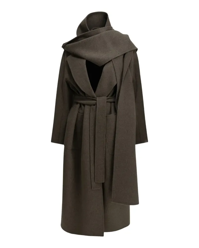 Max Mara belted virgin-wool coat - Braun Braun