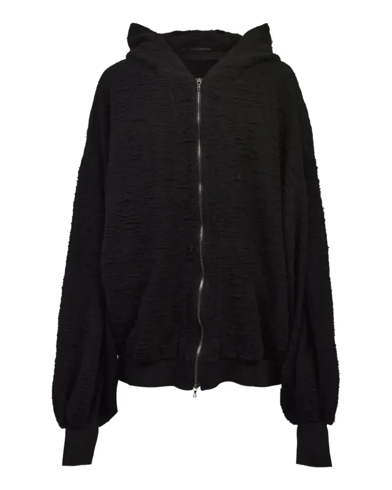Julius zip-up hoodie - Schwarz Schwarz