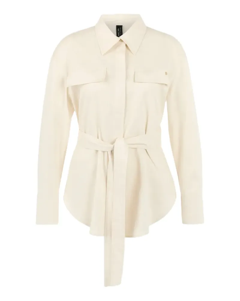 Marc Cain belted blouse - Nude Nude