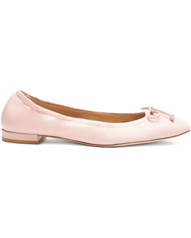 Stuart Weitzman Bria Ballerinas mit Schleifendetail - Rosa Rosa