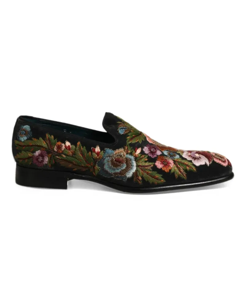 Dolce & Gabbana Sakko mit aufgestickten Blumen - Schwarz Schwarz