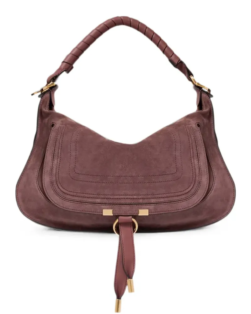 Chloé small Marcie suede tote bag - Braun Braun