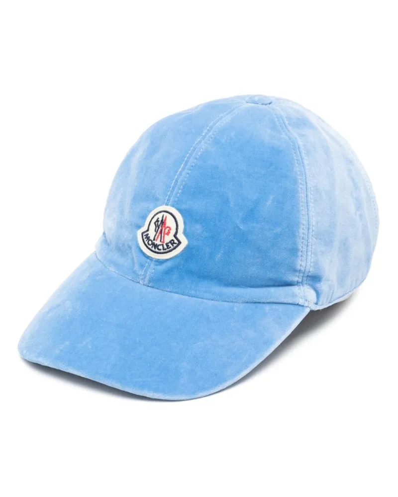 Moncler Baseballkappe mit Logo-Patch Blau