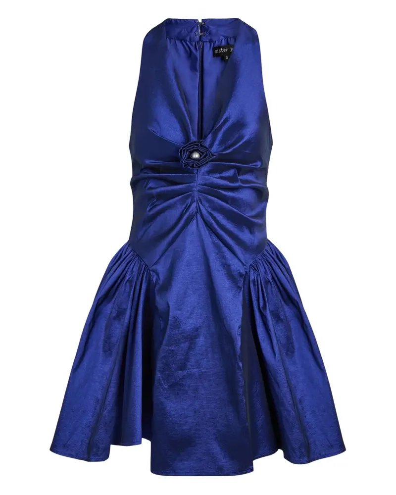 Sister Jane gathered mini dress - Blau Blau