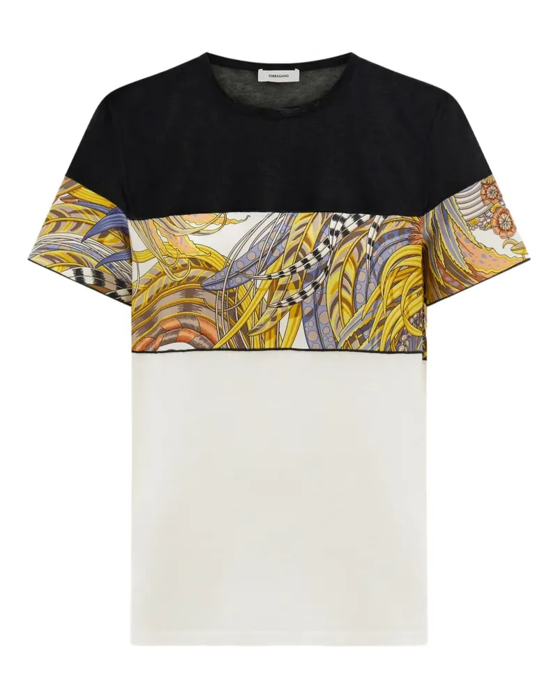 Ferragamo T-Shirt mit rundem Ausschnitt - Weiß Weiß
