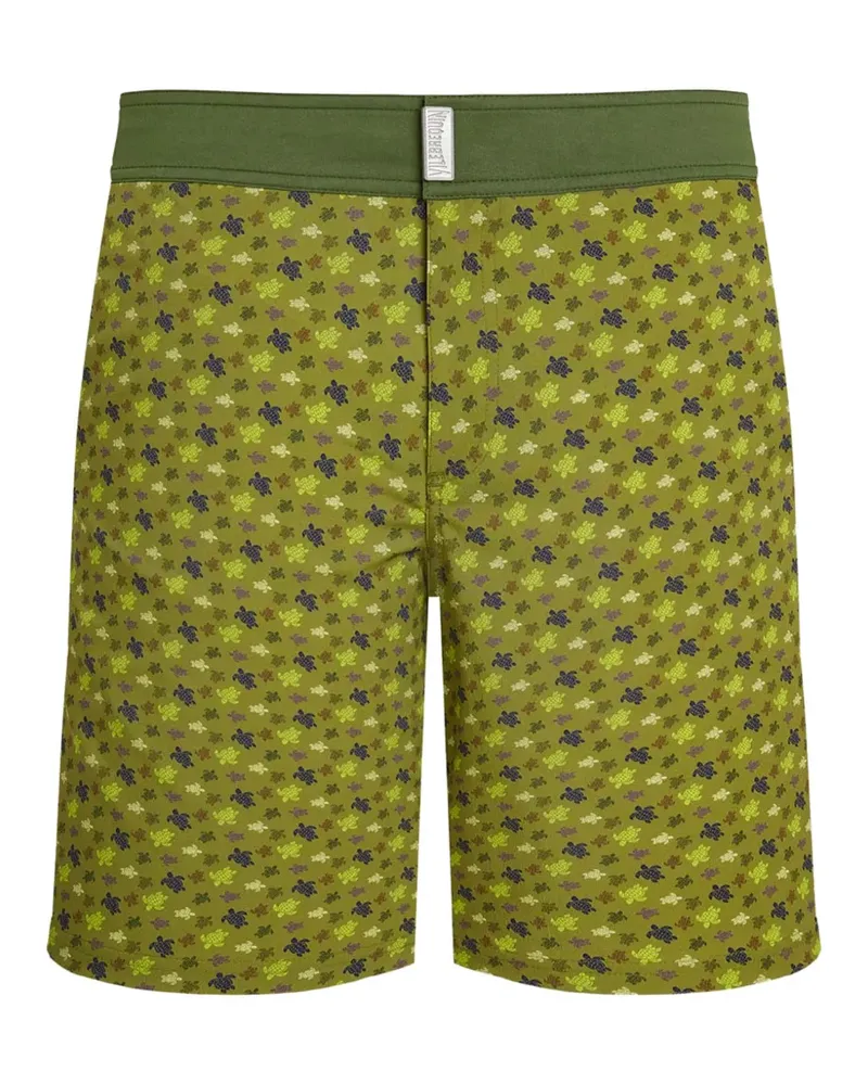 Vilebrequin Badeshorts mit Schildkrötenmuster - Grün Grün