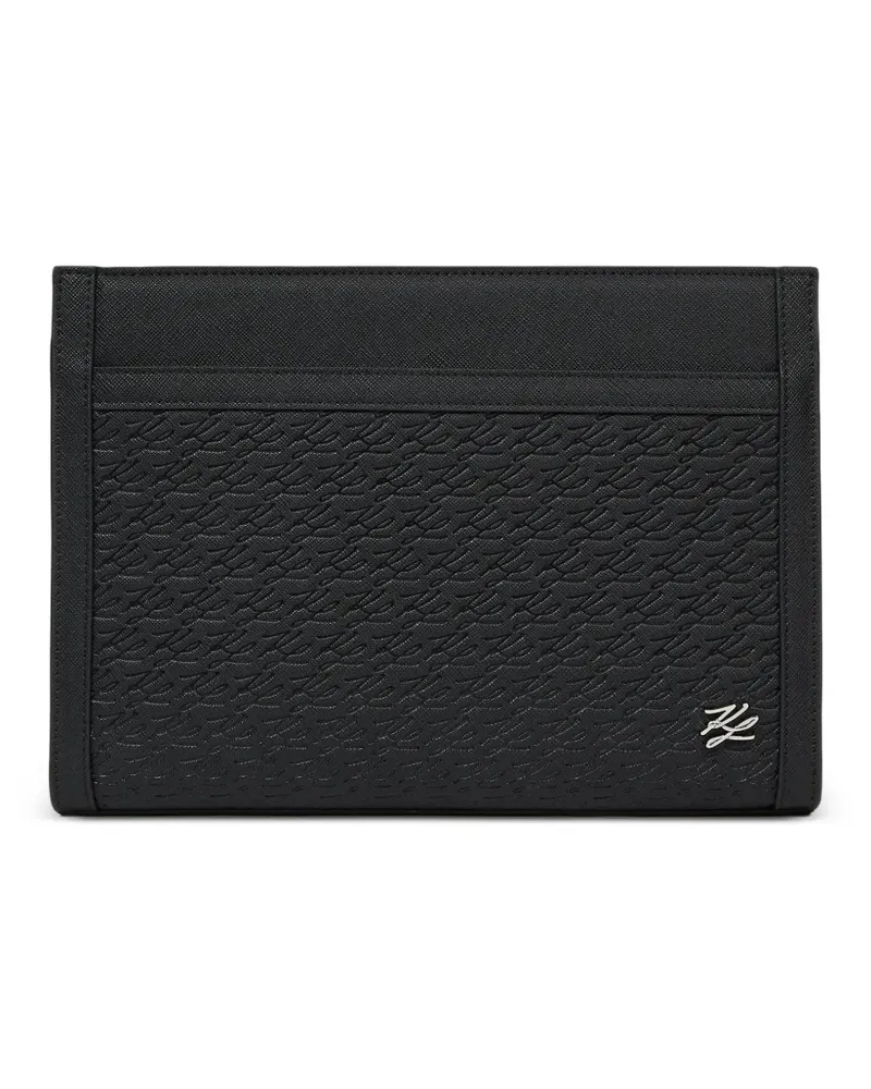 Karl Lagerfeld K/Autograph Clutch - Schwarz Schwarz