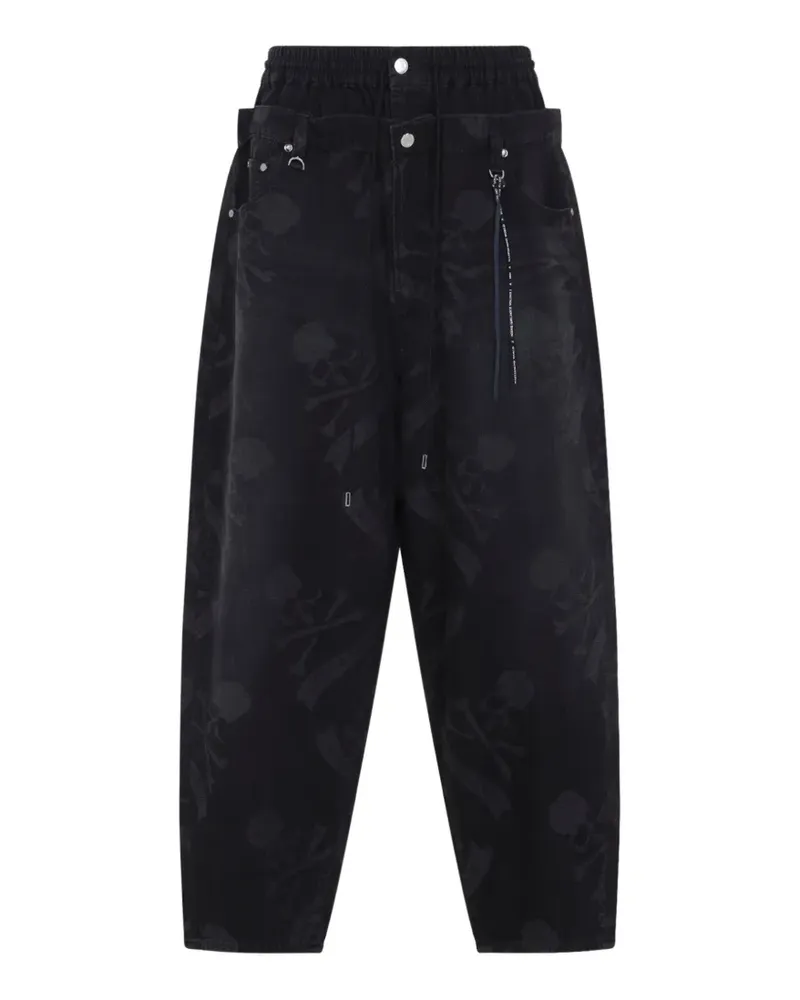 Mastermind World skull-print jeans - Schwarz Schwarz