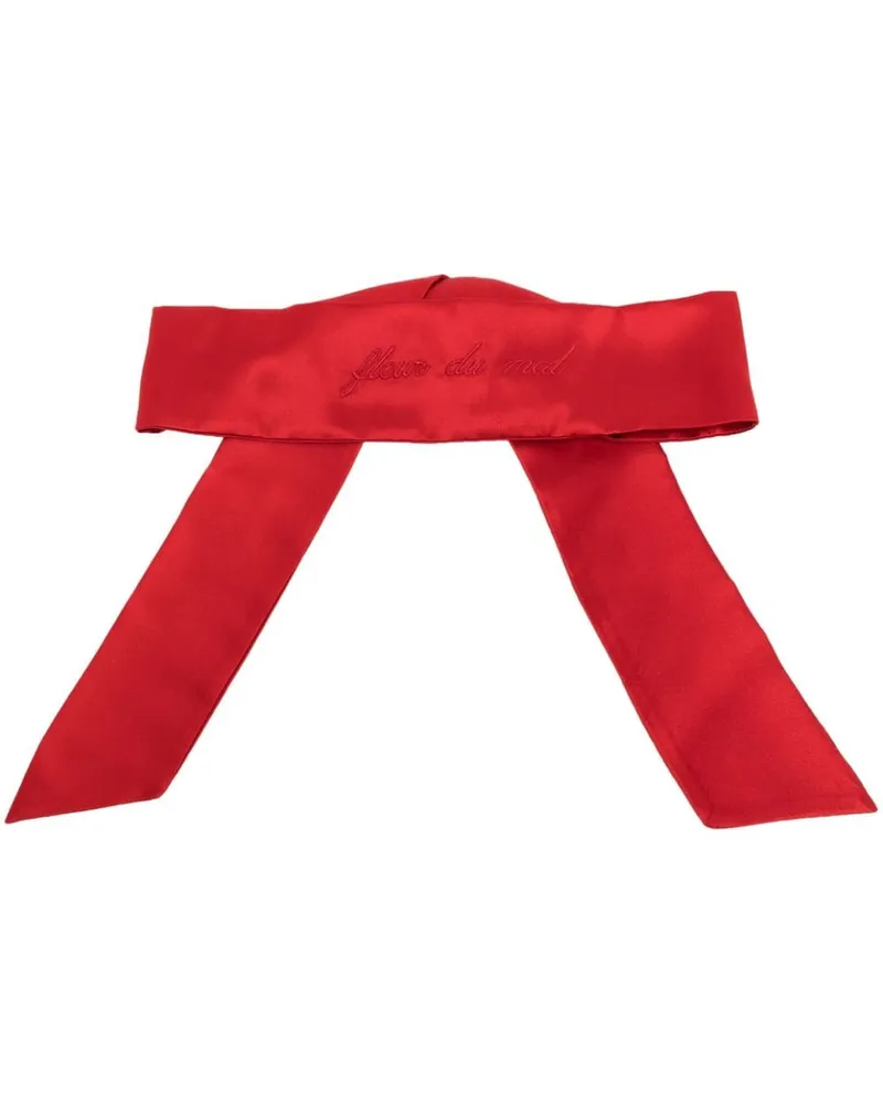 Fleur Du Mal Bluse aus Satin - Rot Rot