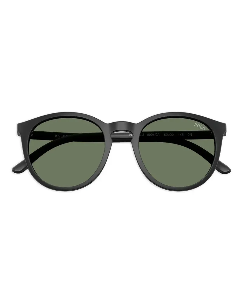 Ralph Lauren Sonnenbrille mit rundem Gestell - Schwarz Schwarz