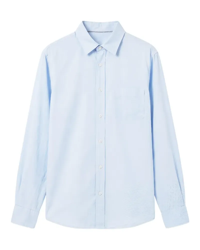 Hartford Paul Hemd mit Brusttasche - Blau Blau