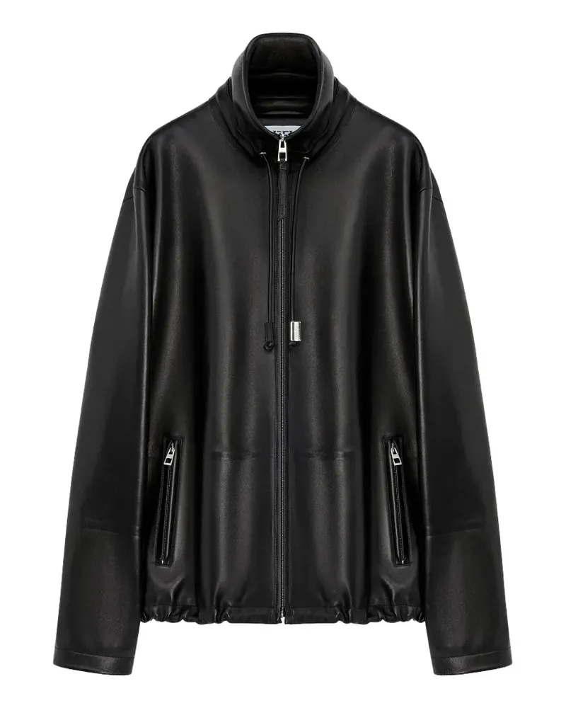 Loewe zip-up drawstring jacket - Schwarz Schwarz