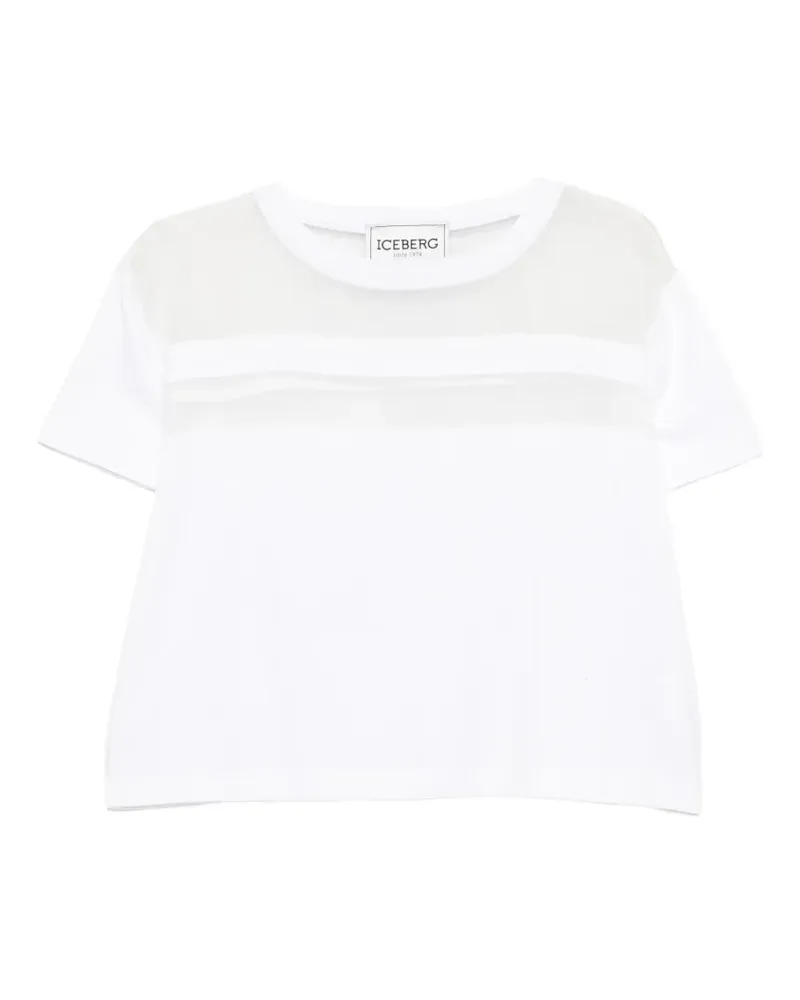 Iceberg Semi-transparentes T-Shirt - Weiß Weiß
