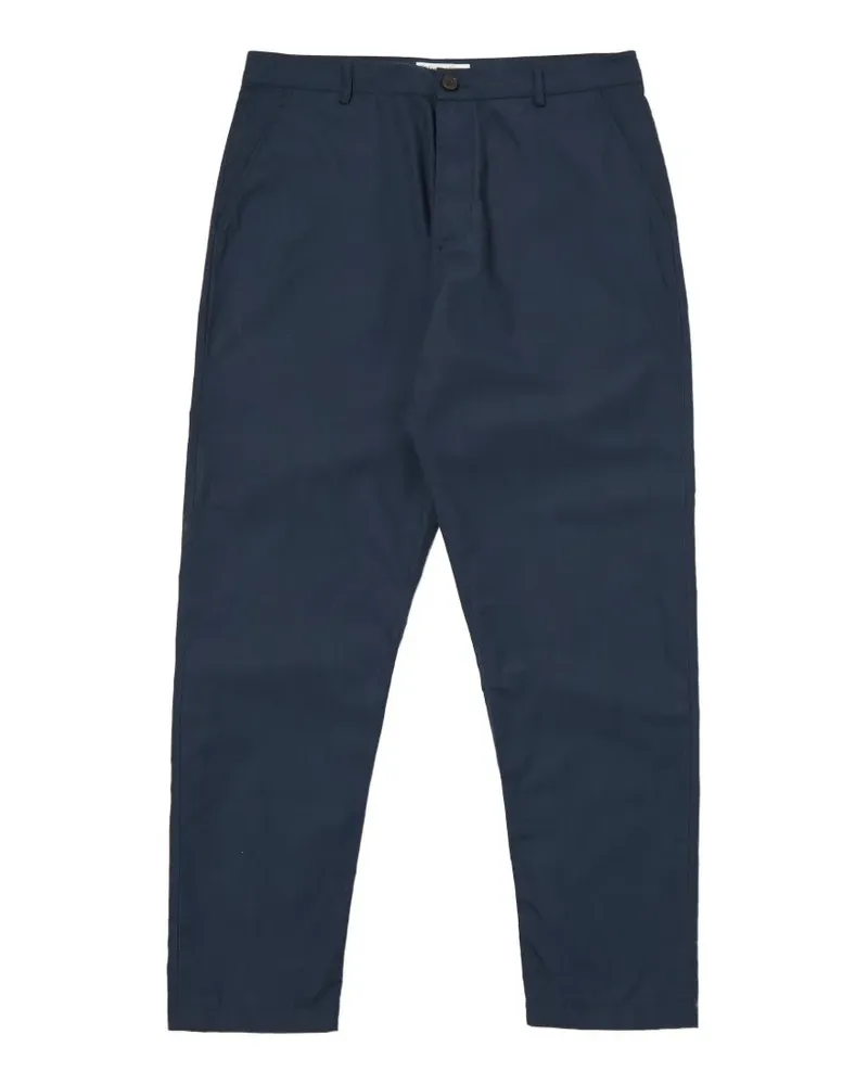 Universal Works button-fastening chino trousers - Blau Blau