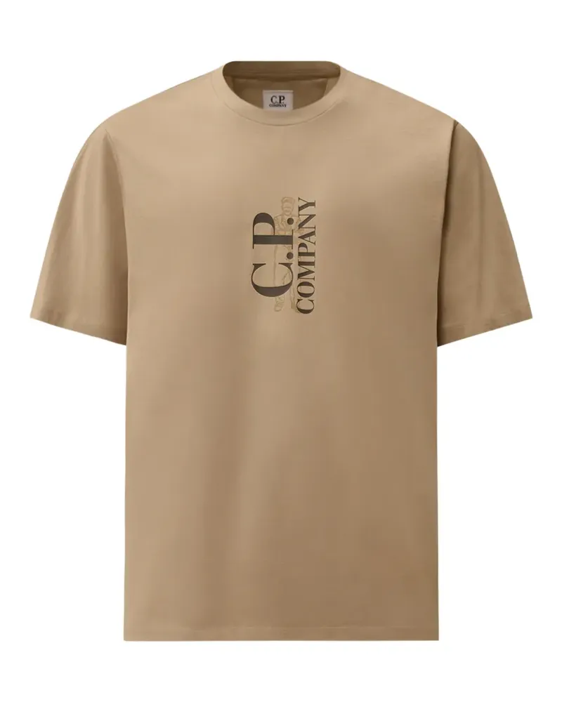 C.P. Company logo-graphic T-shirt - Nude Nude
