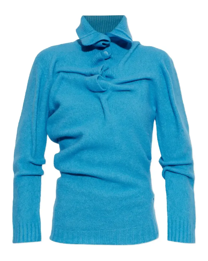 Diesel Gerüschter Amary Rollkragenpullover - Blau Blau