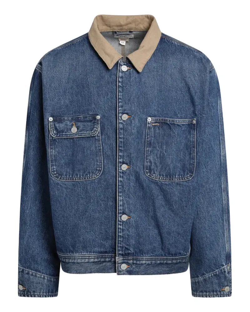 Ralph Lauren corduroy-collar denim jacket - Blau Blau