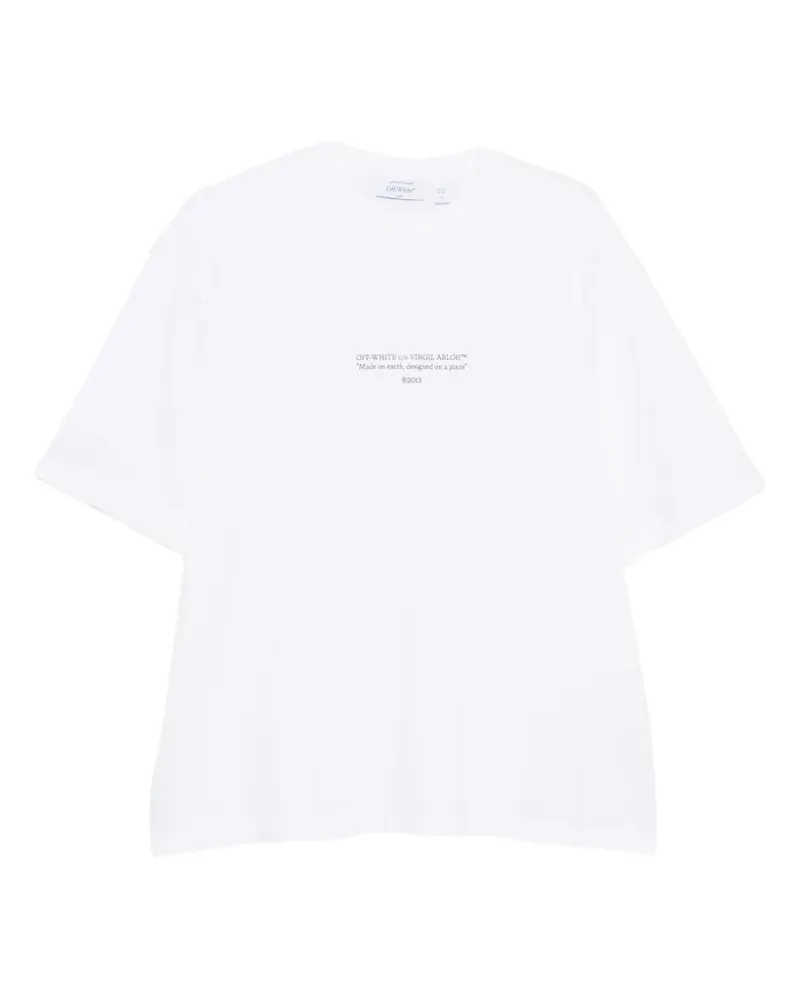 OFF-WHITE logo-print T-shirt - Weiß Weiß